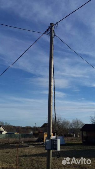 Подключение электричества. Опоры. Выполнение ту
