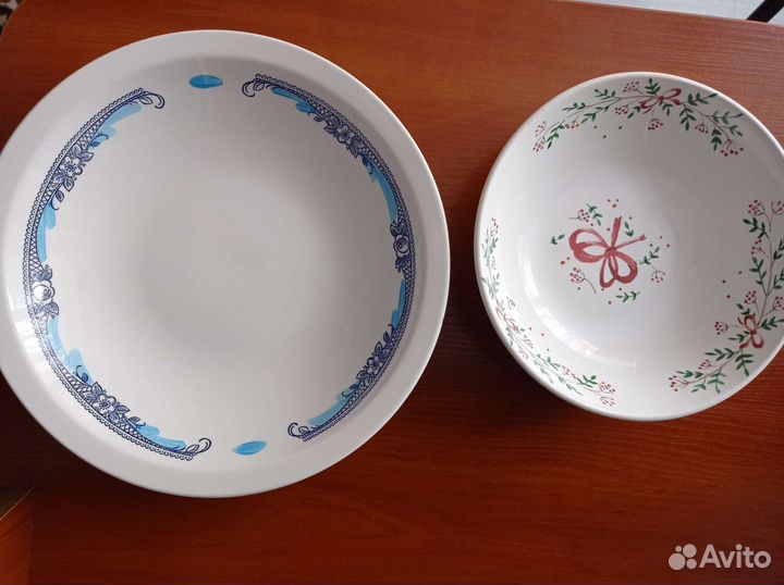 Тарелки глубокие для салатов ссср, новые