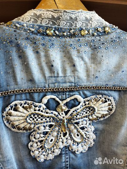 Джинсовая куртка р.48