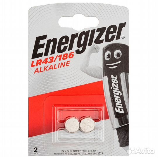 Батарейка Energizer Alkaline LR43-186 FSB2 2 шт