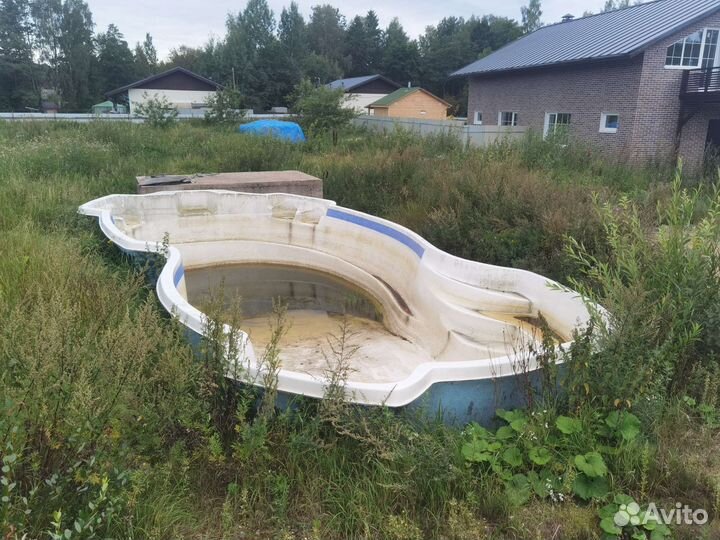 Бассейн цельный пластиковый