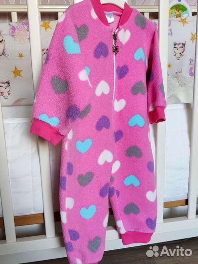 Комбинезоны утеплённые на девочку разм 62 68 74 80