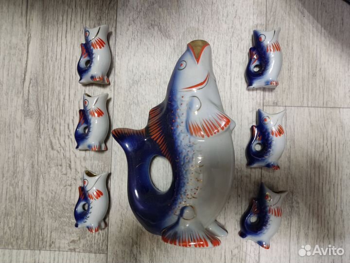 Набор фарфоровых рыбок