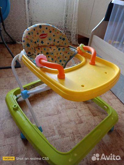 Стульчик для кормления и ходунки