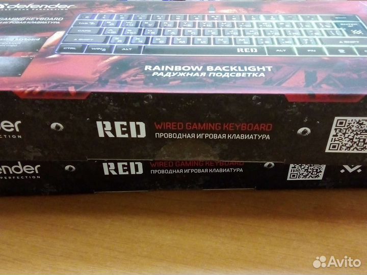 Проводная игровая клавиатура Defender Red GK-116 R