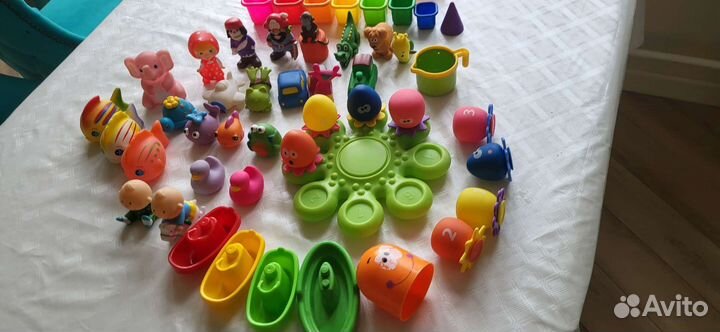 Игрушки для купания 50 штук