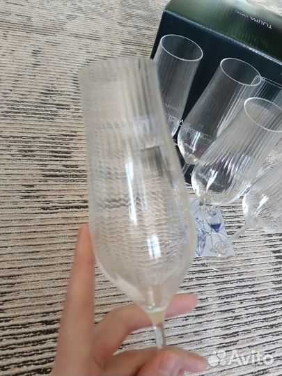 Бокалы для шампанского 170 мл 6 шт Crystalex