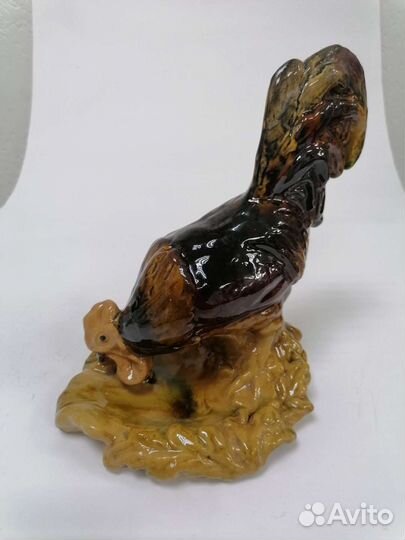 Петушок старая гжель обливная керамика