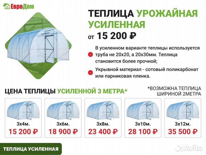 Теплица из поликарбоната