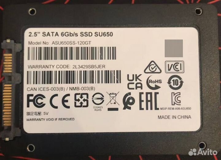 SSD adata Ultimate SU650 120 гб ASU650SS-120GT JER