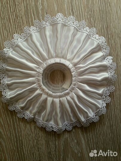 Новые Манжетки для букета невесты атлас белые