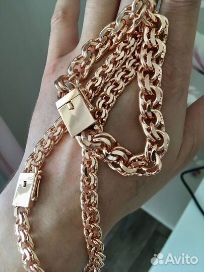 Серебряная цепь и браслет