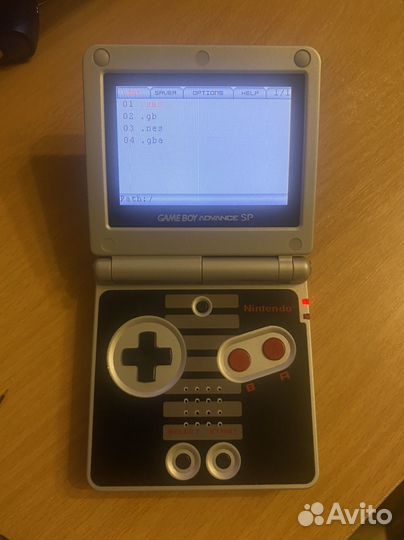 Gameboy advance sp NES + флеш картридж