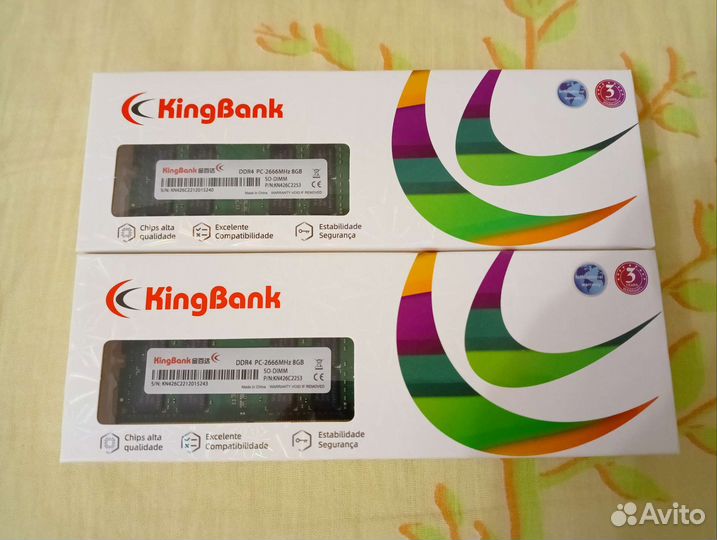 DDR4 4/8/16GB для ноутбука