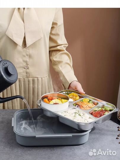Ланч бокс большой контейнер для еды супница