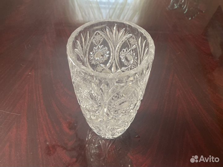 Хрустальная ваза чехия
