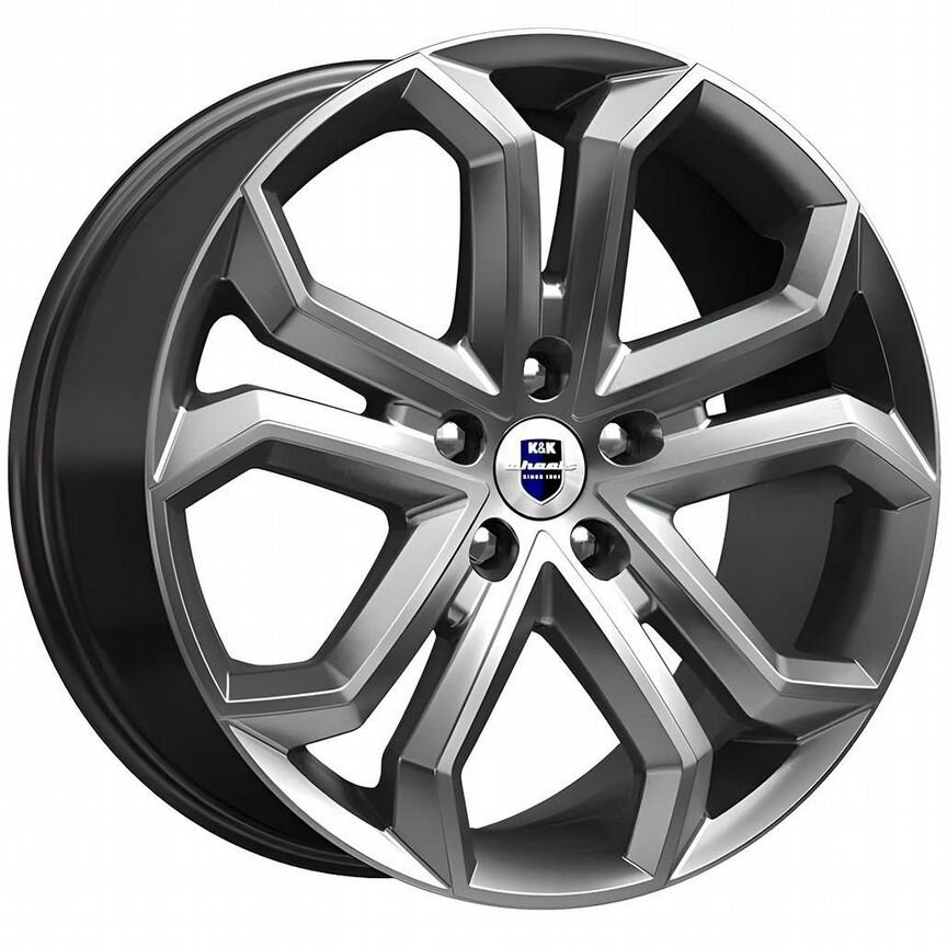 Диски K&K Пандора 8.5x19 5x108 ET48 D63.3 Дарк платинум