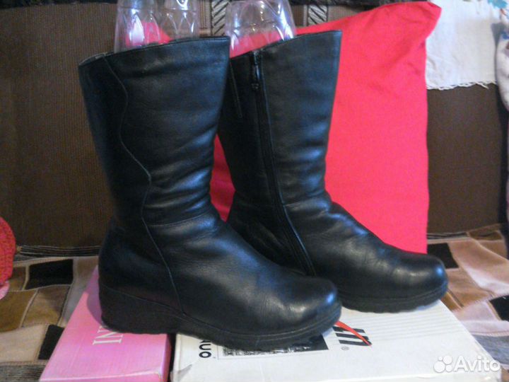 Сапоги кожа-38 и 39.Ботфорты 37 - Нат
