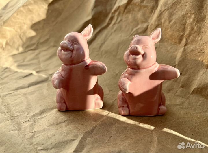 Солонка и перечница поросята розовые