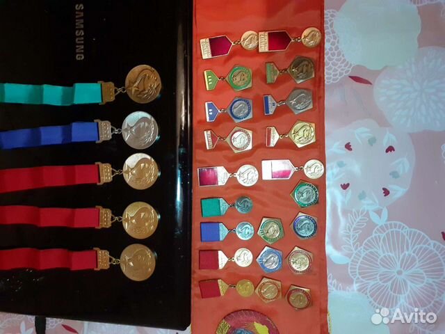 Лента наградная, спортивные медали