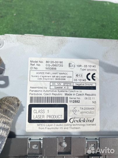 Магнитола Toyota Avensis 3 (T270) 2009 T270