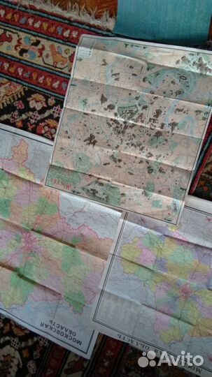 Атласы и карты разных областей СССР