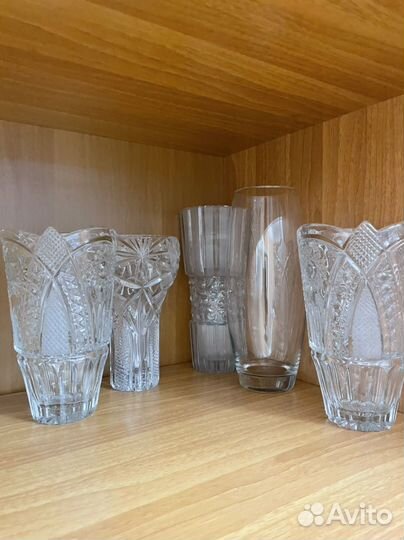 Ваза хрустальная