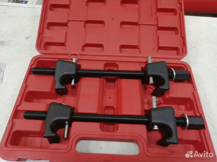 Стяжка пружин 300 мм Автодело с фиксаторами