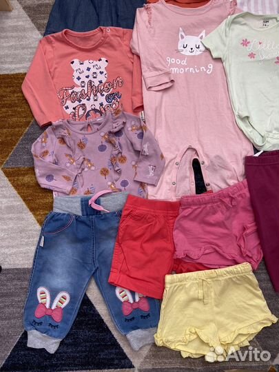 Одежда пакетом 68/74/80 на девочку