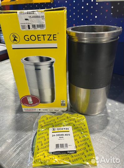 Goetze Гильза цилиндра с упл.кольцами MAN D2866