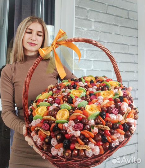 Подарки на 8 марта из сухофруктов