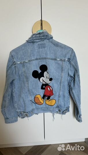 Джинсовая куртка pull bear disney для девочки S