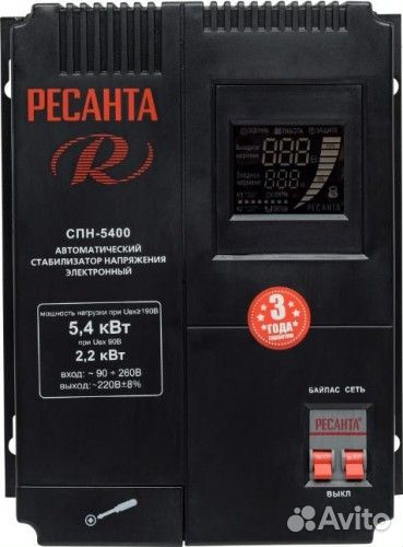 Стабилизатор напряжения ресанта спн-5400