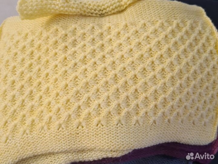 Плед вязаный полушерсть