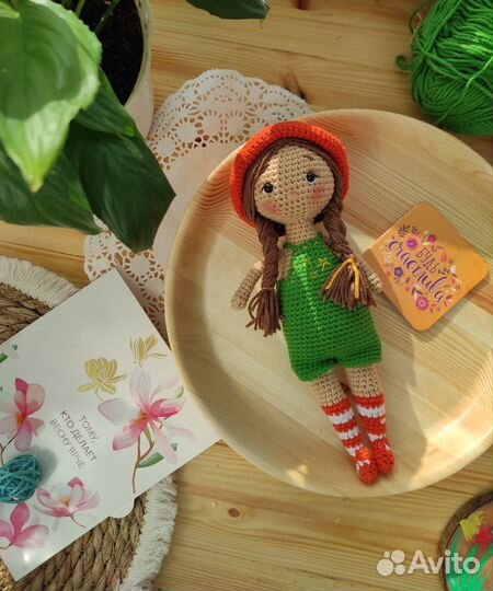 Игрушки ручной работы Кукла вязаная