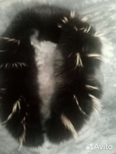 Меховой воротник песец чернобурка