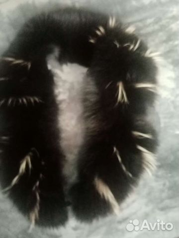 Меховой воротник песец чернобурка