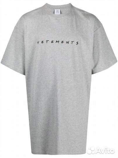 Футболка Vetements с надписью в стиле friends