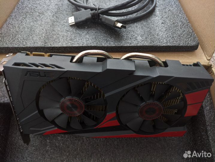 Видеокарта asus gtx 950 2gb (6 pin)
