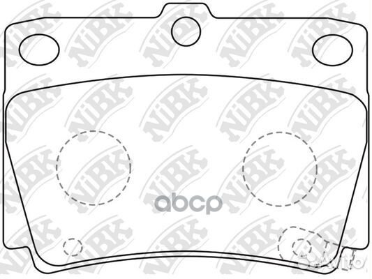 Колодки задние (mitsubishi pajero sport/montero