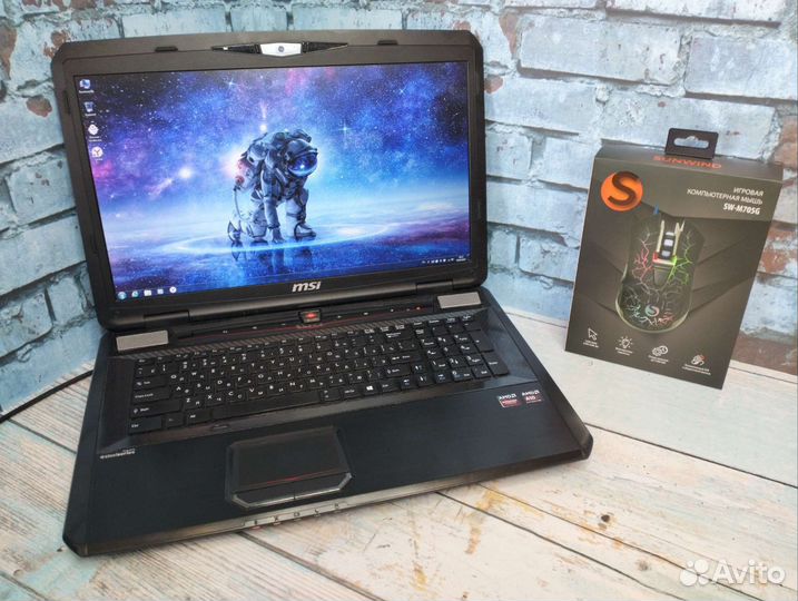 Игровой MSI 17.3 Full HD/ 2 видеокарты/ RAM 8/ SSD
