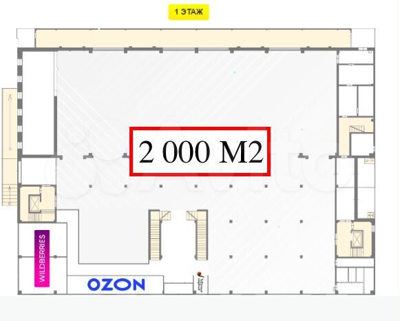 Торговая площадь, 2000 м²