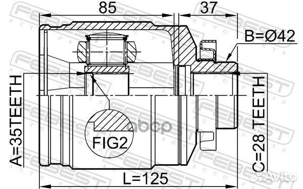 ШРУС 1211-sfclrh 1211-sfclrh Febest