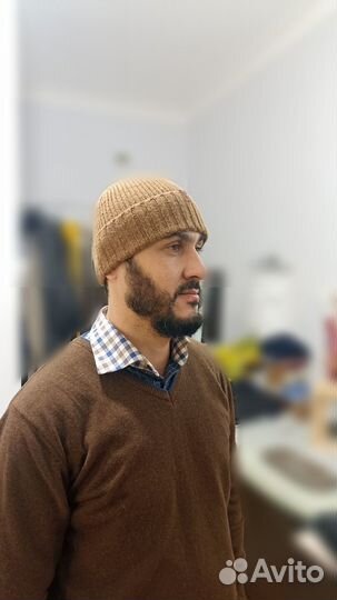 Вязаная шапка мужская оригинал