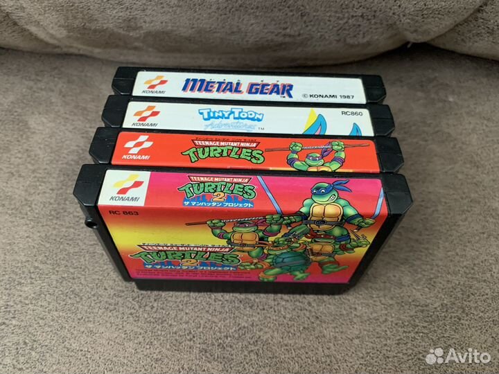 Лот игр от Konami для Famicom. Dendy