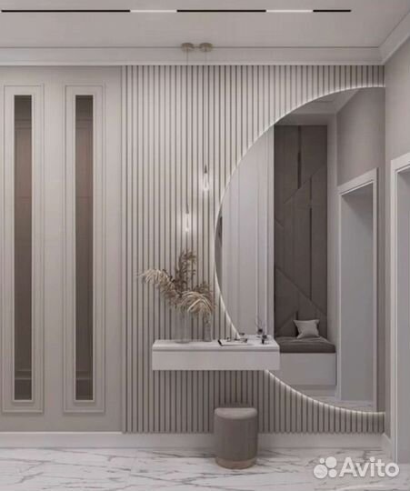 Зеркало с парящей подсветкой