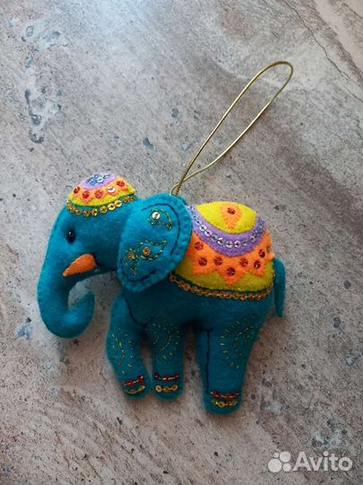 Новогодние игрушки из фетра (9 шт)