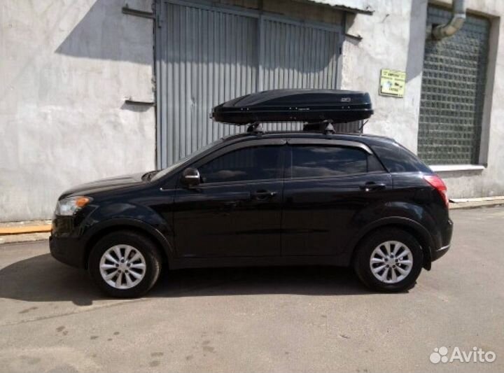 Бокс автомобильный Магнум 390 (черный глянец)