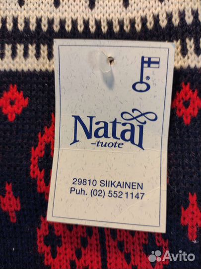 Комплект шапка и шарф финский