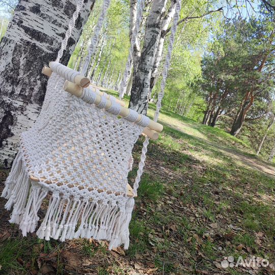 Детские качели макраме